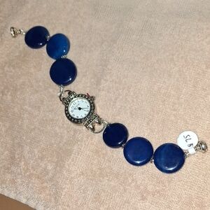 😇🙏$75 Elegant Blue Stone Women's Watch